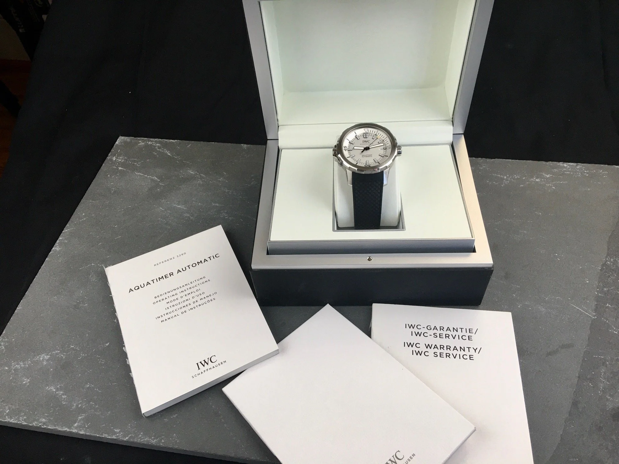 IWC 時計ボックス 付属品付き IWC ヨットクラブ 1977年製 箱、ギャラ付き